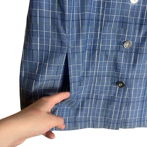 Alia blue vintage button down shirt. Size 8 - Picture 6 of 7